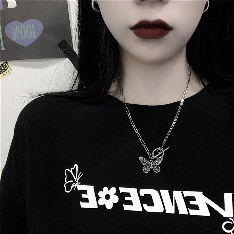 "European & American Double-Layer Love Necklace: Hip-Hop Inspired Long Sweater Chain for Women"