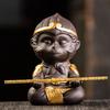 The Monkey King Quest for The Sutra Tea Pet Decoration Supportable Yixing Clay Tea Carve Tea Pet Monkey King Tea Accessories
