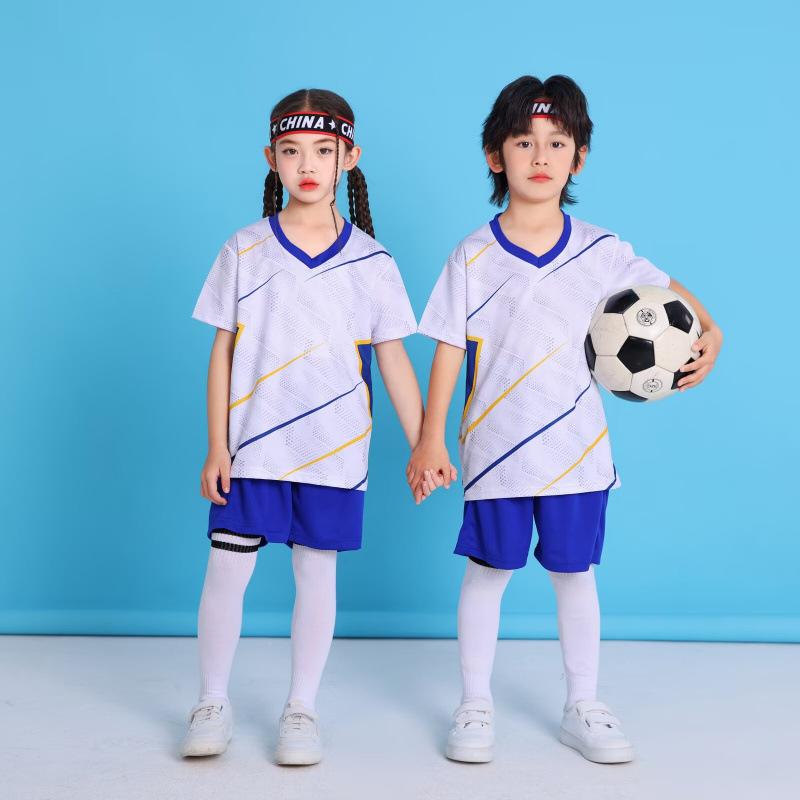 Children'S Football Suit Set Children'S Jersey Boys And Girls Football Training Suit Kindergarten Group Buying Printing