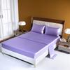 Bed Sheet Fitted Sheet Pillowcase Artificial Silk Satin Four-Piece Set Solid Color Ice Silk Three-Piece Set