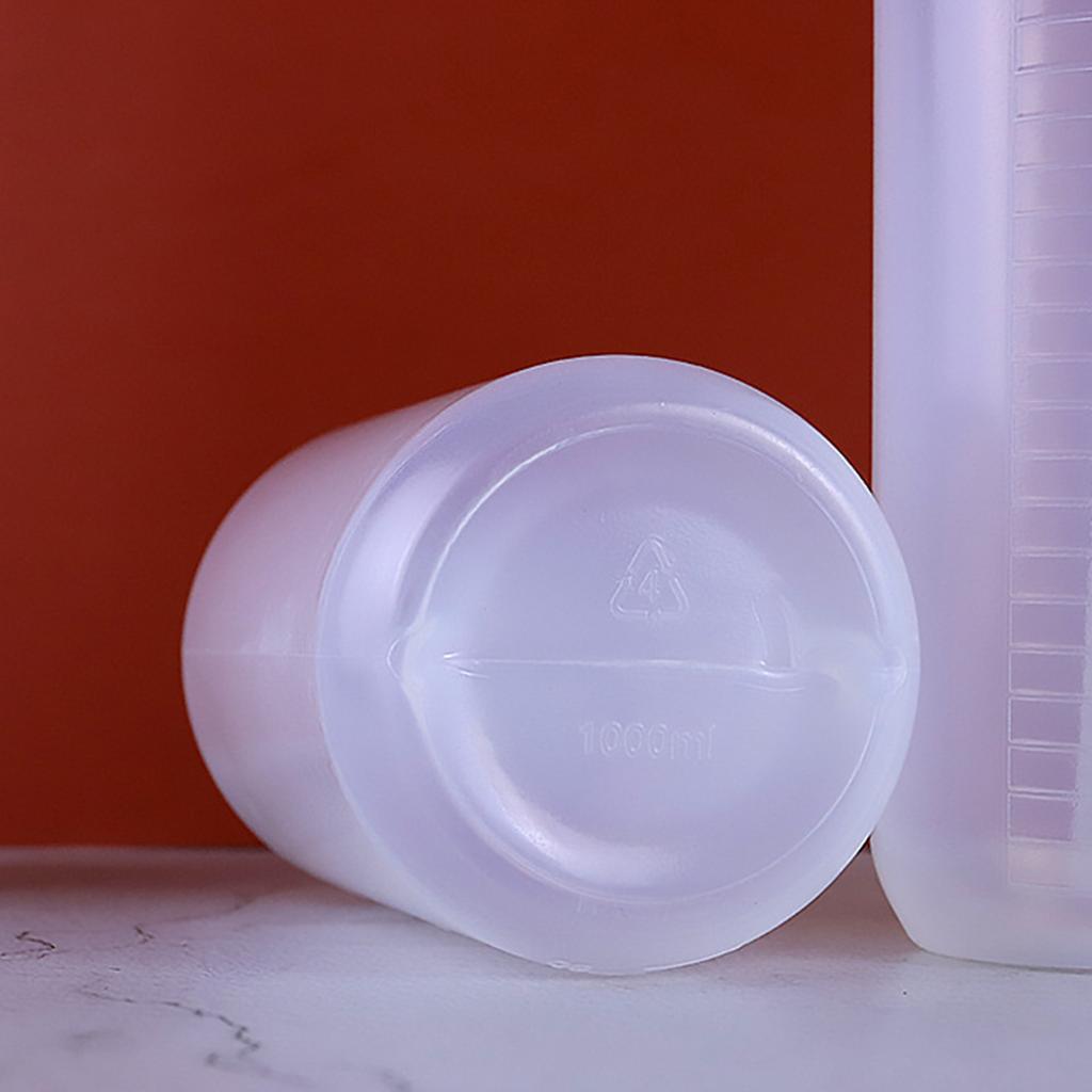 500/1000ml Bottiglia Spremere Pratica da Laboratorio Bottiglia con Bocca Curva con Etichette Graduate Ottima per Annaffiare Terrari