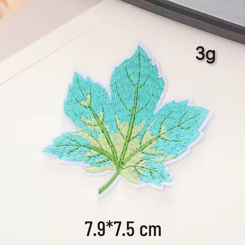

Maple Leaf Computer Embroidery Patch for Jackets - Self-Adhesive Textile Sticker Accessory
