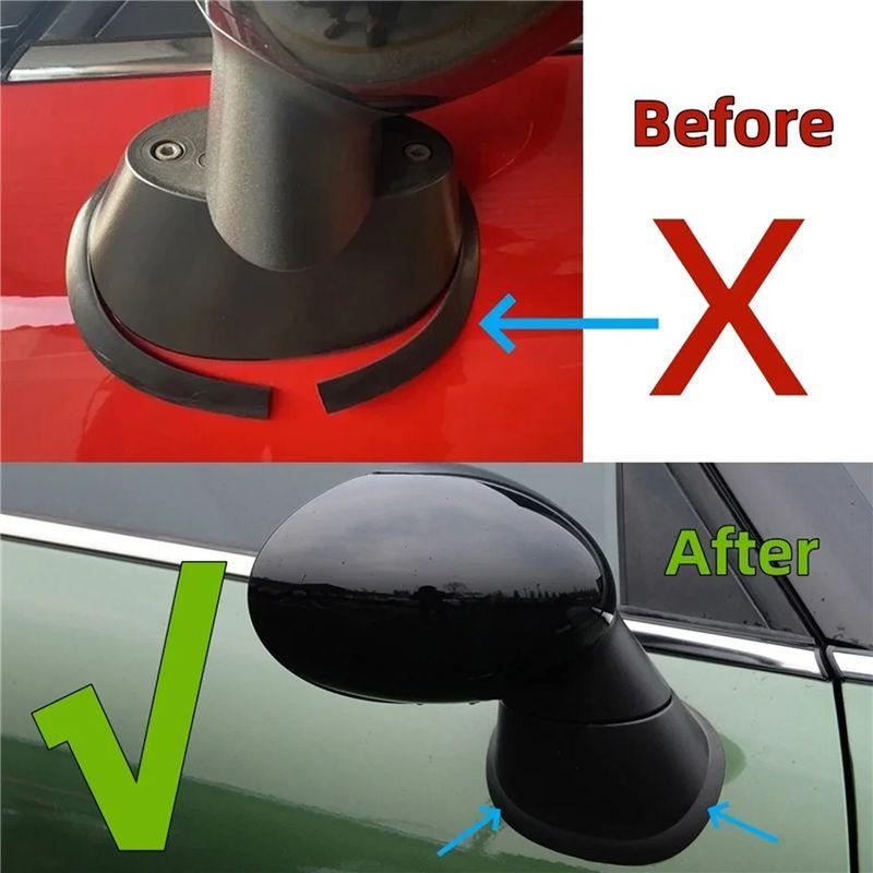 A64P-Car Exterior Rearview Mirror Base Rubber Seal Gasket Pad For BMW MINI Cooper S R60 R61