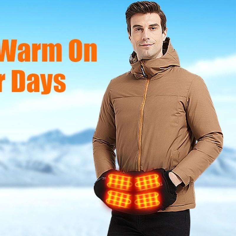 Rechargeable Heated Hand Warmer Pouch Fast Heating Cold Weather Thermal Glove Waist Bag For Travel Office Home