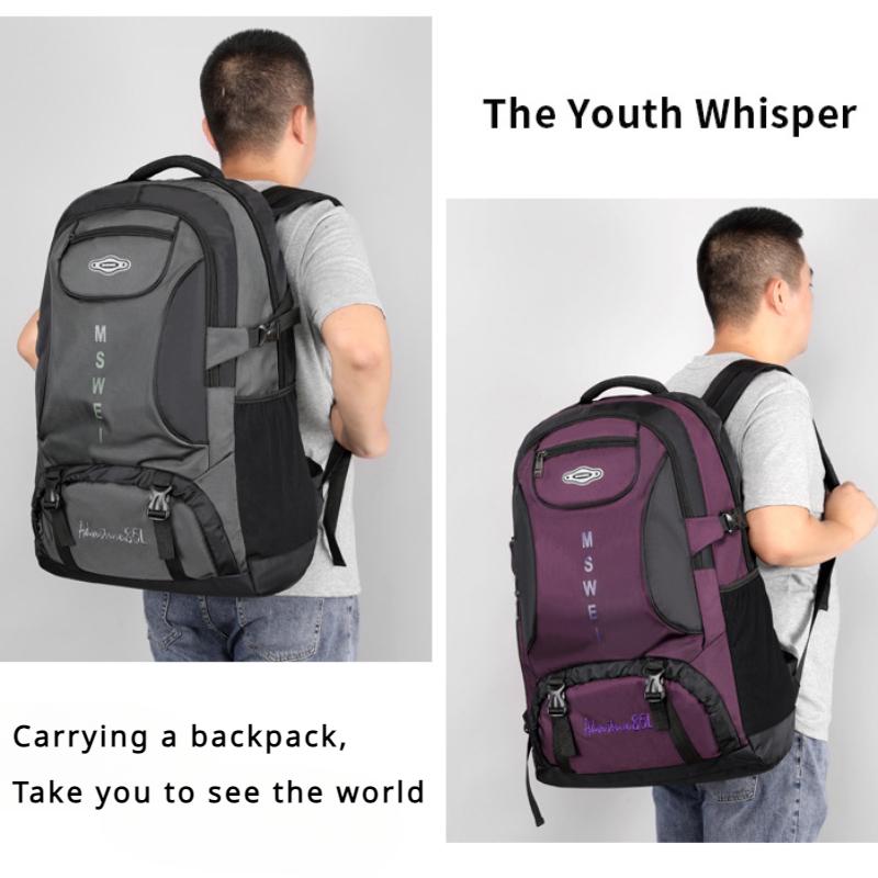 65/85L Large Capacity Backpack for Men and Women Outdoor Leisure Unisex Travel Bag Business Trip Luggage Bag College Student School Bag