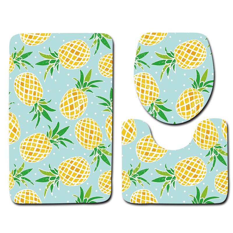 Bathroom Floor Mat Bathroom Mat Toilet Three-Piece Set