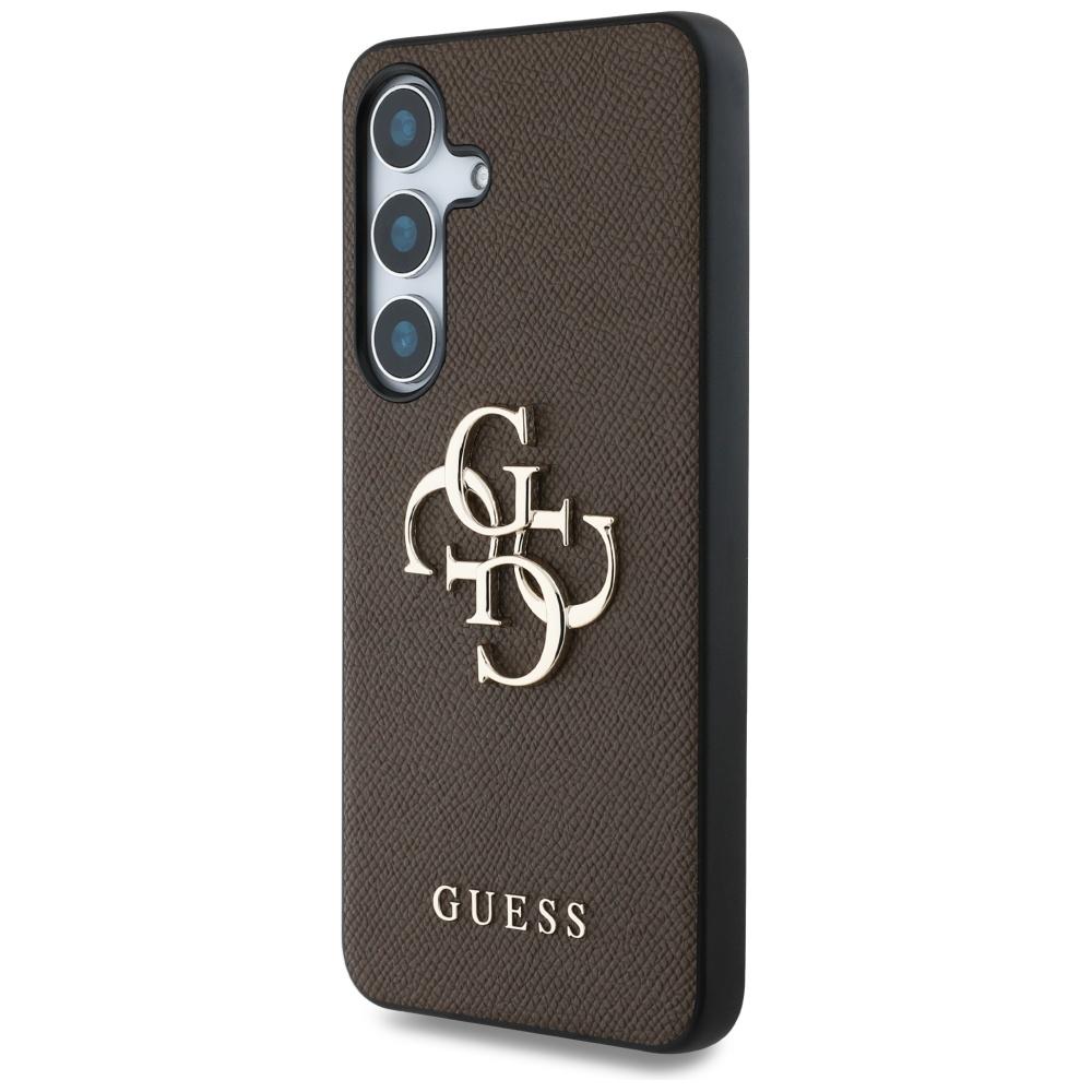 Etui Guess Grained Big 4G Logo Small     Classic Logo Do Samsung Galaxy S25+ Brązowy