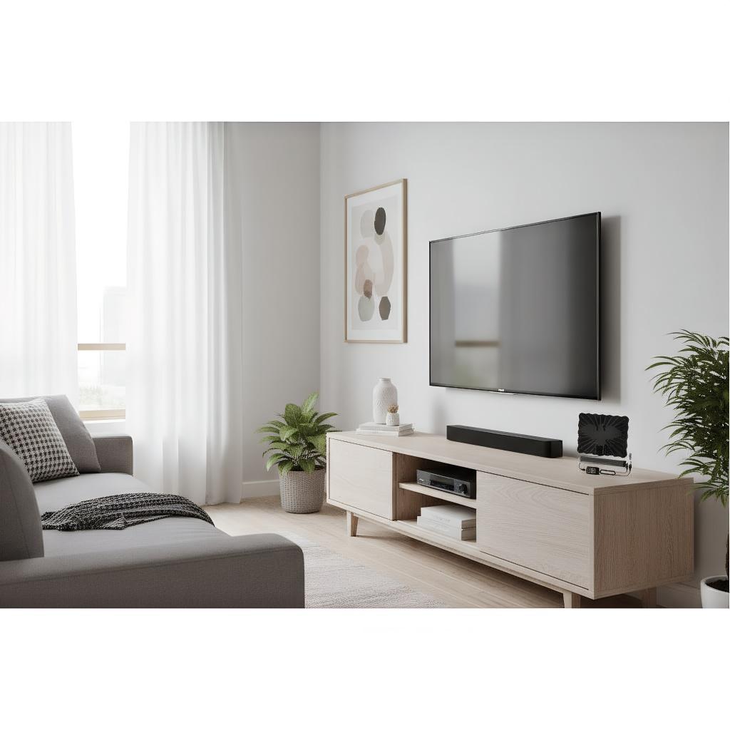 HD Digital TV Antenna Small Indoor Outdoor - Support 4K 1080P for Smart & Older TVs Free Local Channels