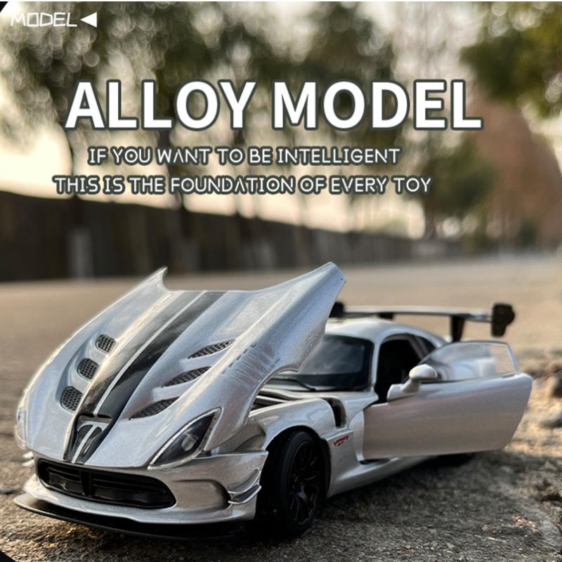 1/32 Dodge Viper ACR SRT Alloy Sports Car Model Diecasts & Toy Metal Vehicles Car Model Simulation Sound and Light Toy Gift