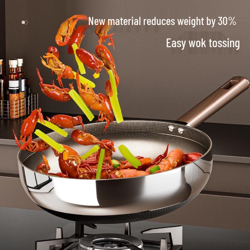 AUX Titanium Non-Stick Frying Wok