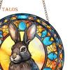 Easter Pendant Hanging Decoration with Lanyard Easy To Hang Rabbit Pattern Design Wide Application Window Acrylic Pendant