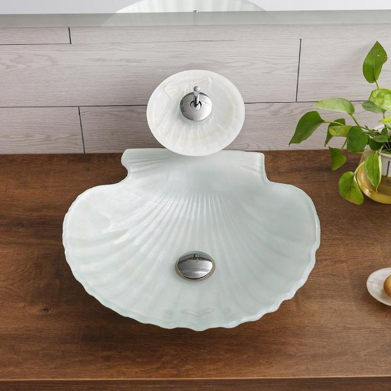 

Новий стиль ванної кімнати скляний умивальник туалет гребінець мистецтво над стійкою басейну умивальник