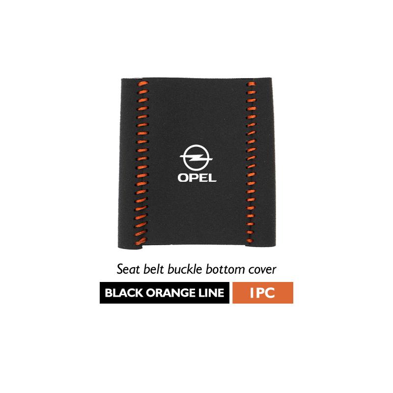 Suede Car Seat Belt Base Buckle Protector Cover Auto Accessories For Opel Vectra Zafira Meriva Mokka Grandland Vivaro Antara BL6
