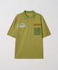 Gameoncheupaeb Blanket Stitch Stripe Polo Tee (Olive)