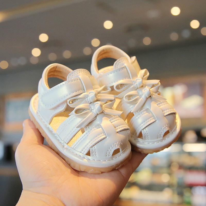 

New Anti-slip Shoes for Girls - Toddler Shoes, Sandals, Cartoon Soft-soled Shoes 16 бежевый