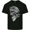 Biker Outlaw Schädel Motorrad Motorrad Herren Leichtes Baumwoll-T-Shirt
