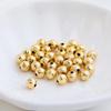 14K Gold Plated Frosted Flower Chicken Claw Luck Spacer Beads for DIY Jewelry