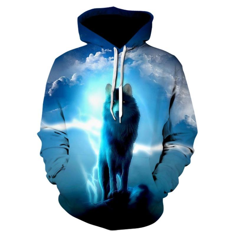 Herbst/Winter 2019 Herren- und Damenmode 3D-Hoodie süßer Panda Galaxie Weltraum bedruckte Mütze Sweatshirt Pullover