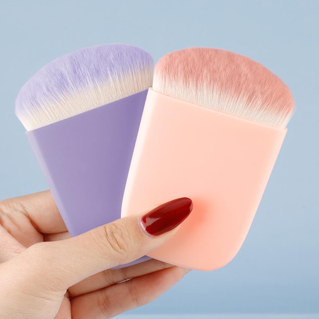1pcs Blush Brush Lentil Base Brush with Carton Makeup Brush Cute Powder Makeup Brush Tool