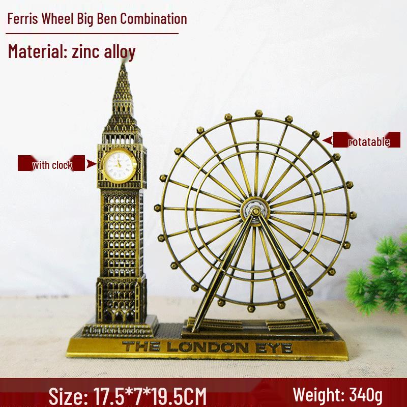 

Британское колесо обозрения и Биг Бен Металлический конструктор Домашний декор Модель