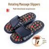 Men's Rotating Tai Chi Massage Slippers – 2024 Summer Anti-Slip Indoor Acupoint Foot Therapy.