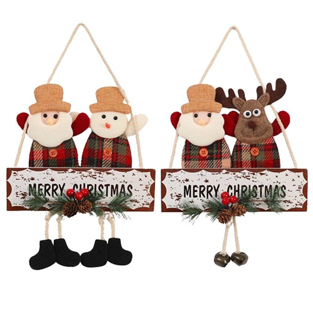 Santa Claus Christmas Pendant Creative Merry Christmas Ornament  Party Decoration