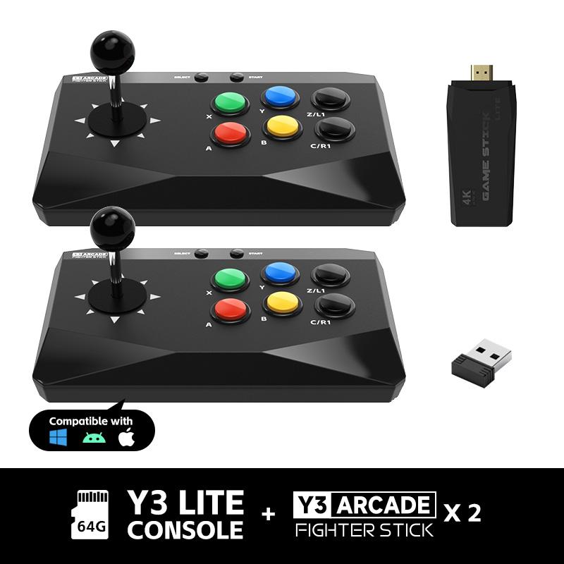DATA FROG Y3 Arcade 4K Video Game Console with Game Arcade