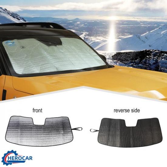Front Windshield Sun Shade Foldable Sunshade Protector For Bronco Sport +