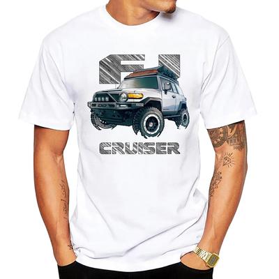 Fj Lato Zabawna Koszulka Dla Mężczyzn Kobiet Fj Cruiser 4X4 Cruiser Do Nowatorski Design Samochody Wyścigowe Nadruk Codzienny Hip Hop Koszulka Top