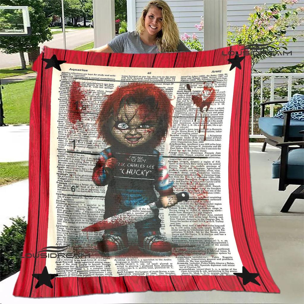 Horror movie Cult of Chucky printing blanket warm blanket soft and comfortable blanket Home travel blanket birthday gift