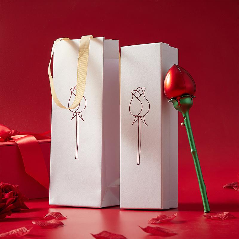 Elegante rosenförmige Schmuckschatulle aus Metall mit automatischer Öffnung, ideal für Ringe, Halsketten, Ohrringe, perfektes Geschenk für Hochzeiten, Jubiläen