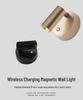Wireless Magnetic Bedside Wall Lamp with Adjustable Angle, Modern Minimalist Design, Small Spotlight, Night Light.