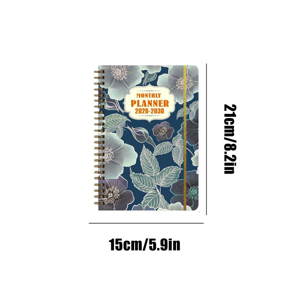 Monthly Planner Coil Bound  2026-2030 Long-Term Planning Datebooks Weekly and Monthly Planner for School Student Business