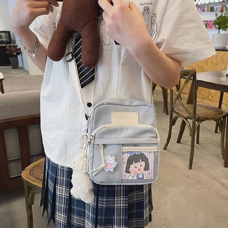 Cute and Practical Crossbody Bag Japanese Aesthetic Durable Nylon Shoulder Bags