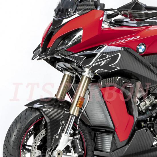 2024 For BMW F900R F900XR S1000XR S1000R S1000RR 2015- - 2023  Real Pure Dry Carbon Fiber Motorcycle Front Fender Mudguard Guard