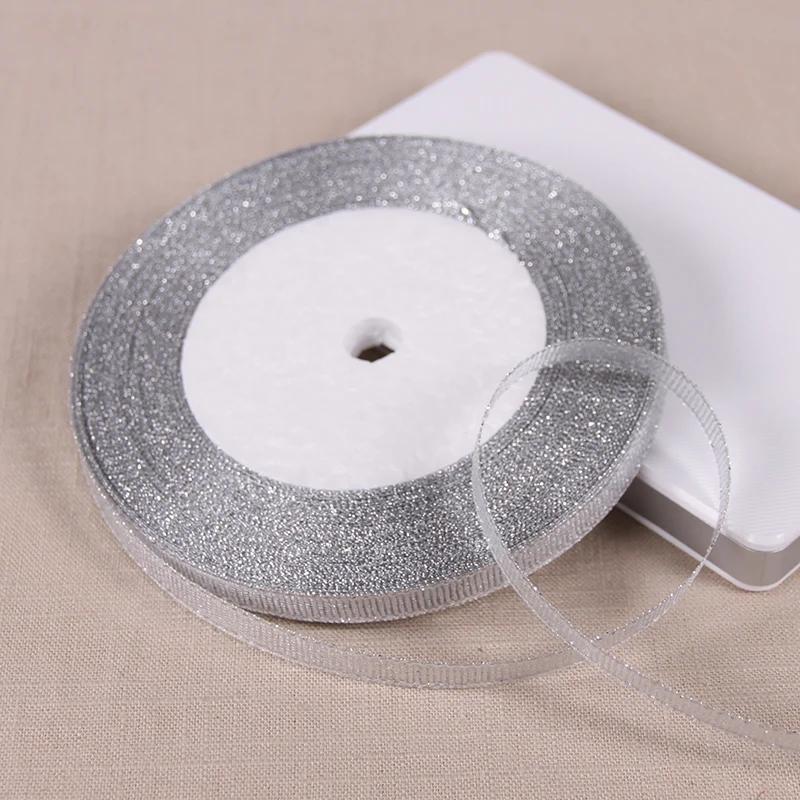 

6 мм 10 мм 15 мм 20 мм 25 мм 40 мм 50 мм 25 ярдов Золотые Серебряные Блестящие Ленты Упаковка Свадебных Подарков Рождество Хэллоуин Вечеринка DIY Поделки 22 Meters Length