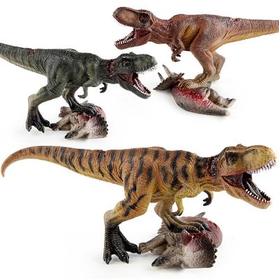 Children'S Animals Jurassic Dinosaur World Model Simulation Tyrannosaurus Rex Triceratops Corpse Static Model Toy