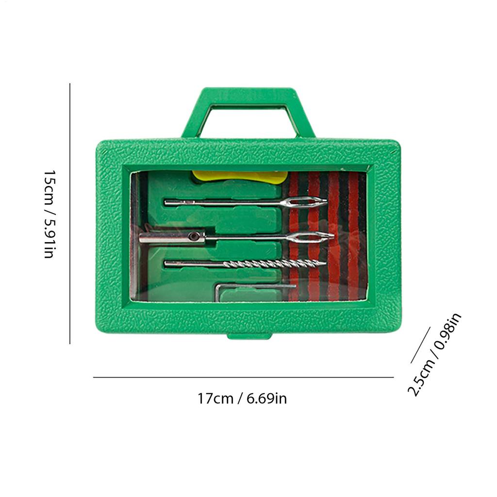 Car Tire Fix Kit Professional Heavy Duty Wheel Repairing Set Heavy Duty Tire Plug Kit For Trailer RV Truck Automotive Sedan