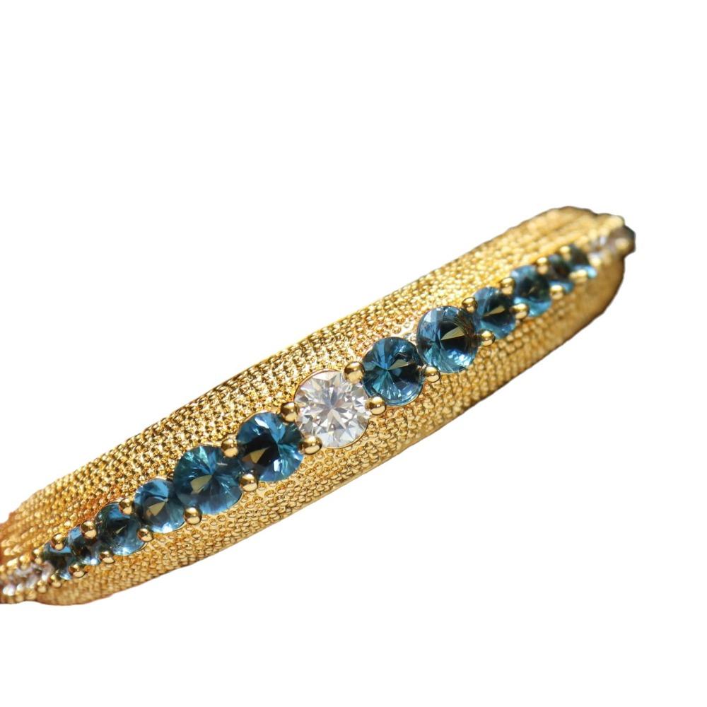 Vintage Rhinestone Earrings Women Elegant Luxury Matte Bracelet Jewelry Set Retro Style Fashion Accessories