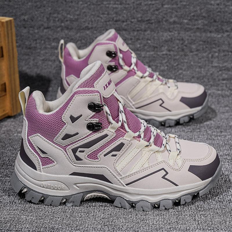 22 New Autumn and Winter Hiking Shoes High-top Climbing Off-road Hiking Shoes Outdoor Cotton Shoes