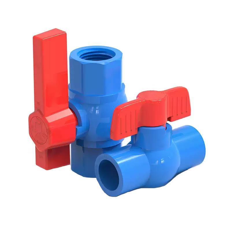 20/32/40/50/63/75/90/110mm Vanne à boisseau sphérique bleue en PVC Raccord de tuyau Vanne à boisseau sphérique Aquarium Bac à poissons Connecteurs d'irrigation de jardin Raccords