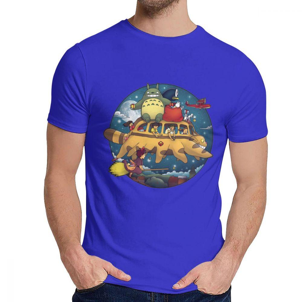 Boy Tee Shirt Hayao Miyazaki Spirited Away My Neighbor Totoro Bus Great Casual Man S O