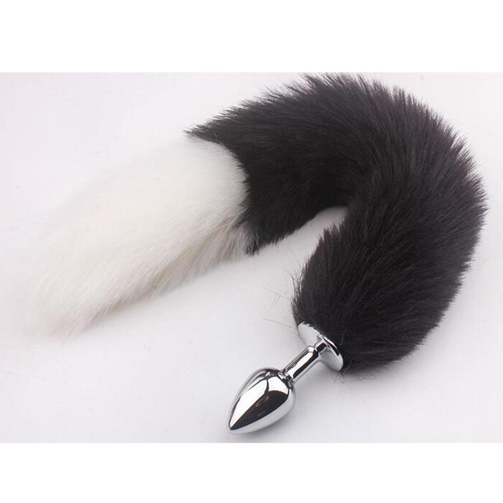 Sexy Toys Metal Fake Fur Fox/Dog Tail Anal Plug Butt Plug BDSM Flirt Anus Plug For Women Adult Games Product For Couples