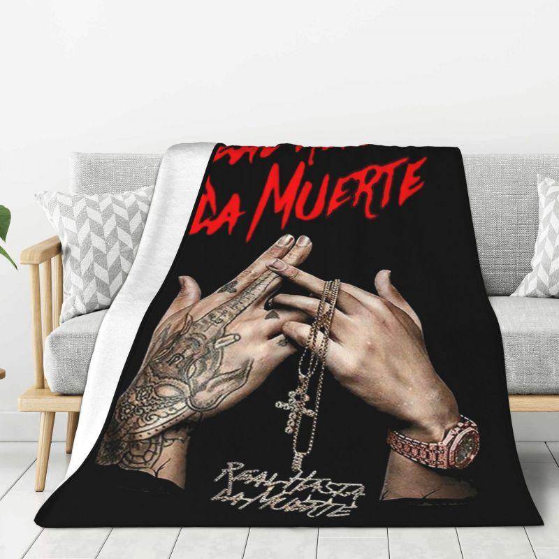 Custom Anuel AA Rapper Blanket 3D Print Soft Flannel Fleece Warm Throw Blankets for Travel Bedroom Sofa Quilt