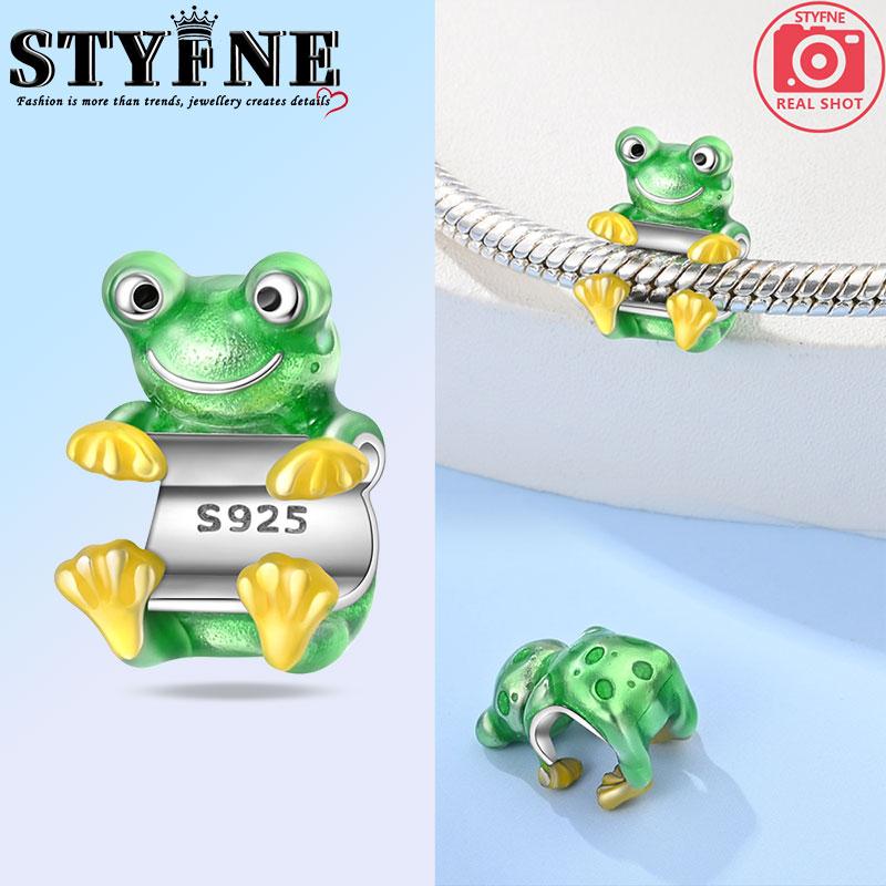 Copper Animal Charming Green Frog Snail Bee Bee Beads Suitable Original Bracelet Diy Gift Jewelry