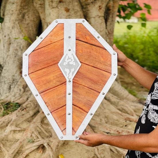 

Medieval Wooden Heater Shield Authentic Cosplay Battleworn Viking Shield Norse Mythology Valhalla Viking Shield Best Gift