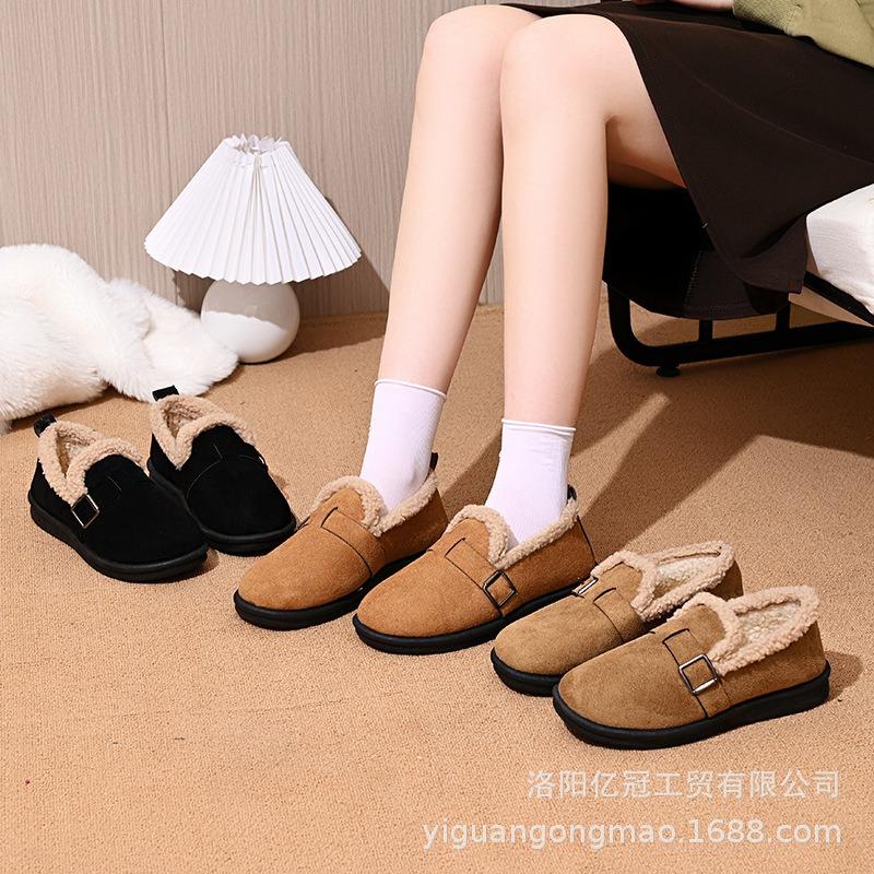 Winter cotton shoes women's middle-aged mother shoes old Beijing non-slip wear-resistant fashion casual women's shoes flower decoration