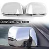 For 2002-2008 Dodge Ram 1500/2500/3500 Car Sticker Rearview Side Mirror Cover Wing Cap Exterior Door Rear View Case Trim Chrome