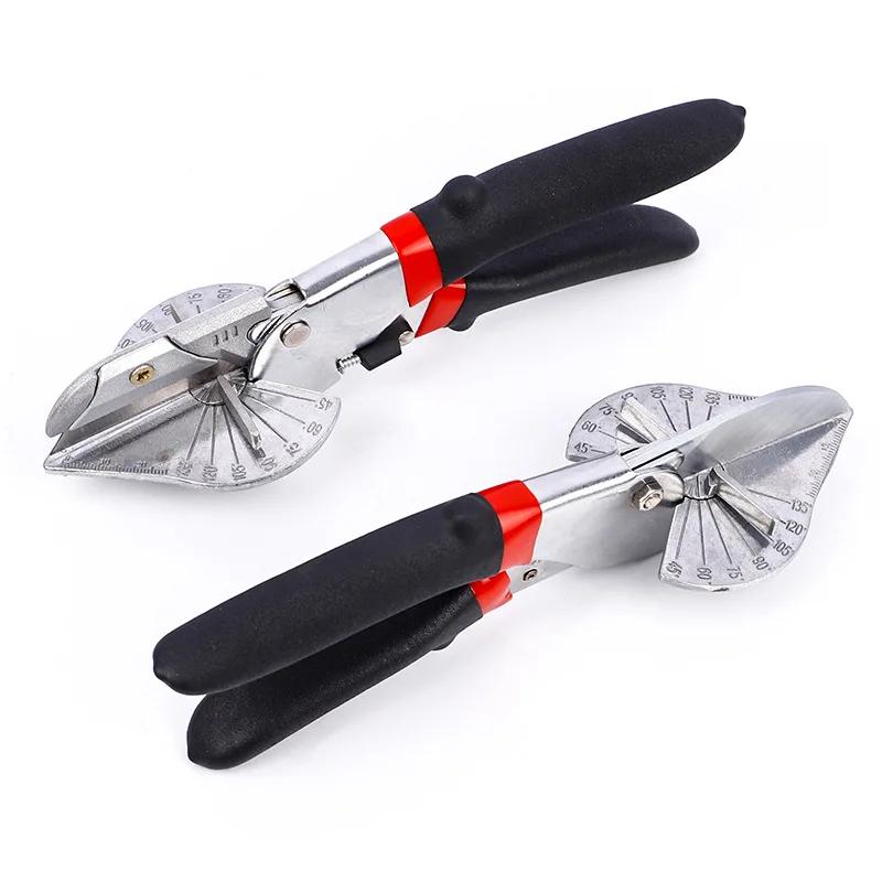 Adjustable Miter Cutter 45-135° – Multi-Angle Scissors for Plastic PVC Molding, Trim, and Wall Panels, Precision Cutting Tool