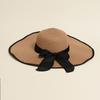 New Summer Women's Boater Beach Hat Female Casual Panama Hat Lady Classic Flat Bowknot Straw Sun Hat Women Gift